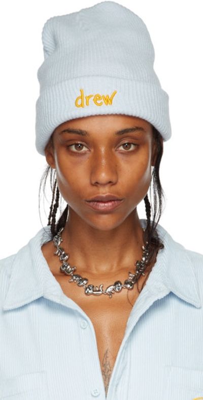drew house blue beanie DREW HOUSE - WHITE BEANIE MASCOT - JUSTIN BIEBER Size One  main image 4