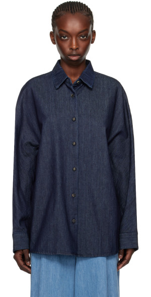 Dries Van Noten - Indigo Oversized Denim Shirt
