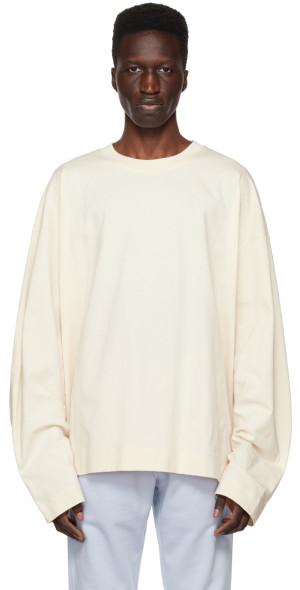 Dries Van Noten - Pink Crewneck Long Sleeve T-Shirt