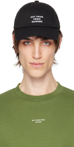 Drôle De Monsieur - Black Slogan Cap