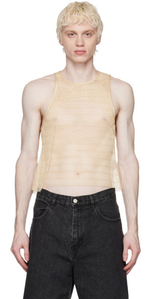 Eckhaus Latta - Yellow Net Tank Top