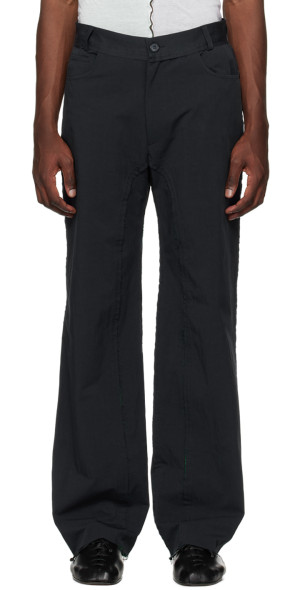 Edward Cuming - Navy Raw Edge Trousers