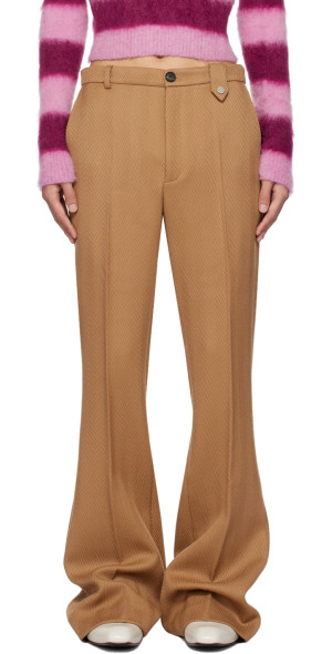 EGONlab - Beige Flared Trousers