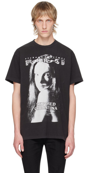 Enfants Riches Déprimés - Black 'Exposed Christina' T-Shirt