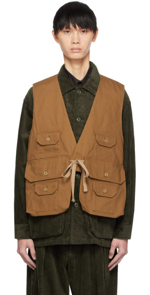 【未使用品】Engineered Garments 24AW Fowl Vest Engineered Garments Fowl Vest (Grey Poly Wool) - Commonwealth