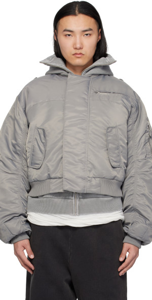 Entire Studios - Gray A-2 Bomber Jacket