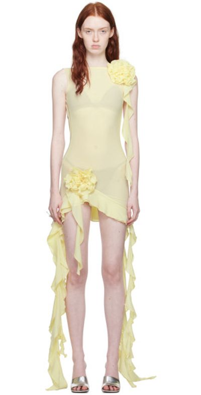 Fanc Club - Yellow 'The White Apple' Minidress