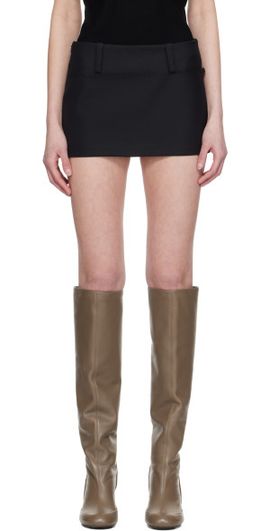 Fax Copy Express Fax Copy Express Black Casual Miniskirt