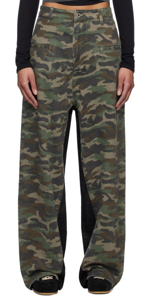 Fax Copy Express - Black Basic 2 Loose Dirty Wash Jeans