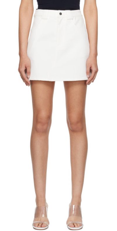 Fax Copy Express Fax Copy Express White Pegged Miniskirt