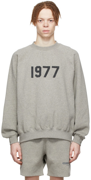 Fear of God ESSENTIALS - Gray '1977' Sweatshirt