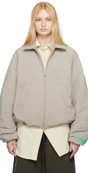 Fear of God ESSENTIALS - Gray Filled Bomber Jacket