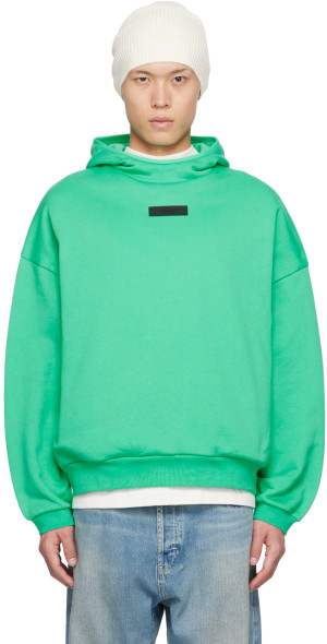 Fear of God ESSENTIALS - Green Pullover Hoodie
