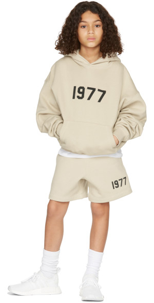 Fear of God ESSENTIALS - Kids Beige '1977' Hoodie