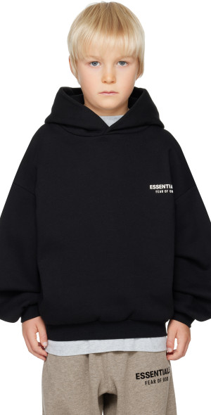 Fear Of God Essentials Kids Hoodie Oversized Cotton Blend Pullover