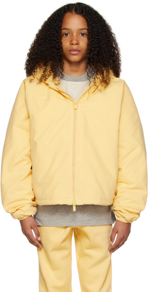 Fear of God ESSENTIALS - Kids Yellow Full Zip Jacket