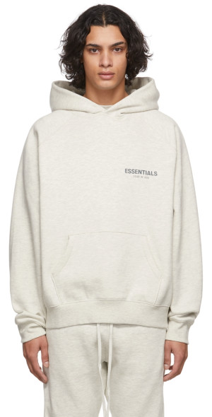 Fear of God ESSENTIALS - Off-White Pullover Hoodie