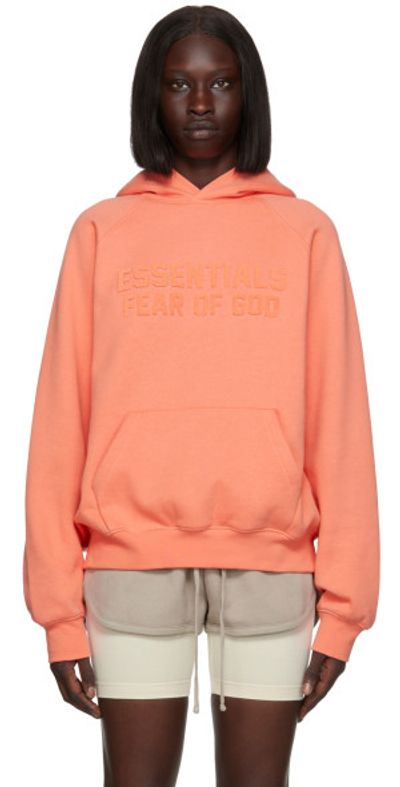 Fear of God ESSENTIALS Pink Raglan Hoodie
