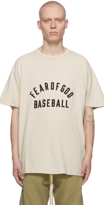 Fear of God - Beige Baseball T-shirt