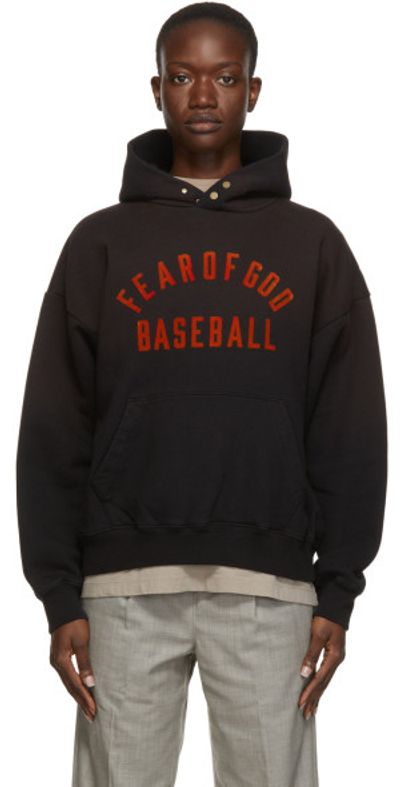 Fear of God Black 'Baseball' Hoodie