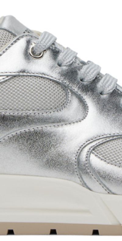 Ferragamo - Silver Mesh Sneakers