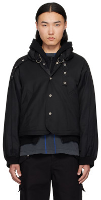 FFFPOSTALSERVICE - Black Hooded Scarf