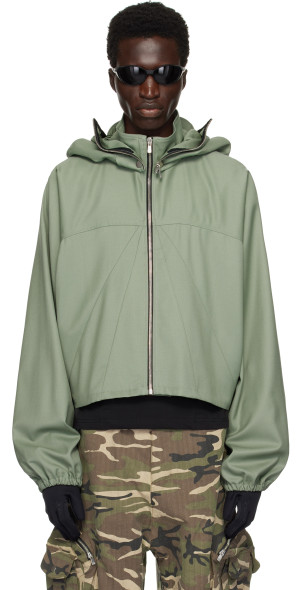 ジャケット・アウター FFFPOSTALSERVICE windbreaker Hooded Parachute Cropped Jacket in Tokyo Green – SVRN