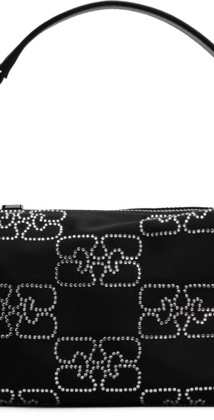 ★Ganni★ Small Butterfly Satin Sparkle Tote Bag Black A6122 14867669-1875121439050303.jpg