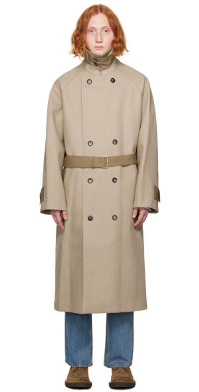 GANT 240 MULBERRY STREET Beige Oversized Trench Coat