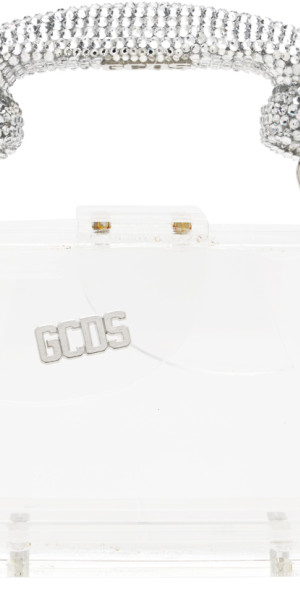 GCDS - Transparent Call Me Comma Bling Baby Bag