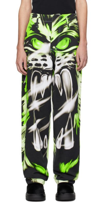 Gerrit Jacob - Green Printed Jeans