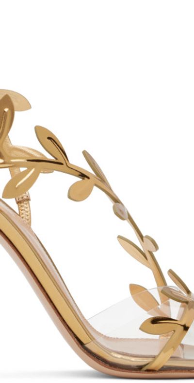 Gianvito Rossi Gianvito Rossi Gold Flavia Heeled Sandals