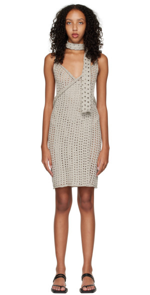 Gimaguas - SSENSE Exclusive Silver Pareo Mini Dress