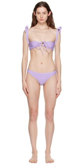 GUIZIO GUIZIO SSENSE Exclusive Purple Mona Bikini