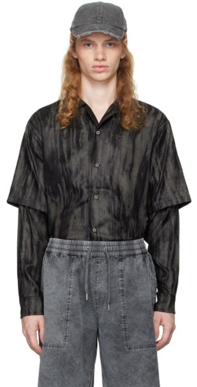 Han Kjobenhavn Han Kjobenhavn Gray Two-Layered Shirt