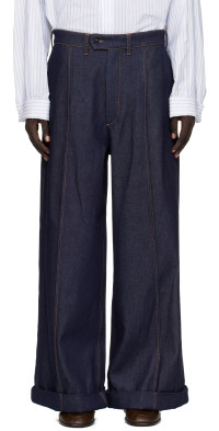 HED MAYNER \"PLEATED DENIM\"（Size：M） Pleated Denim Pants by Hed Mayner | Rent the Runway