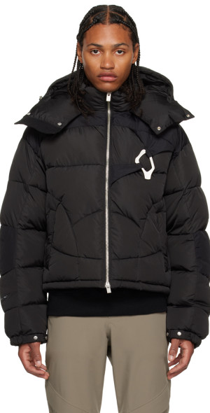 HELIOT EMIL - Black Abstract Down Jacket