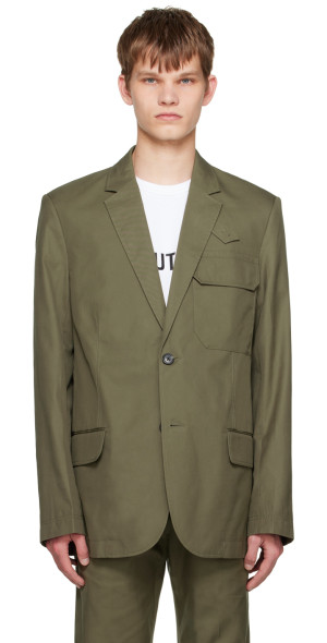 Helmut Lang - Green Utility Blazer