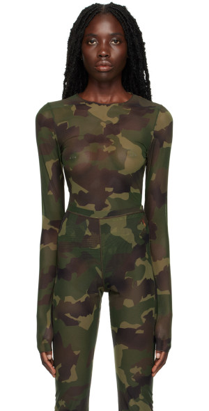 Heron Preston - Khaki Camo Bodysuit