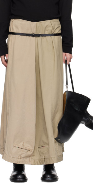 HODAKOVA - Beige Upside Down Maxi Skirt