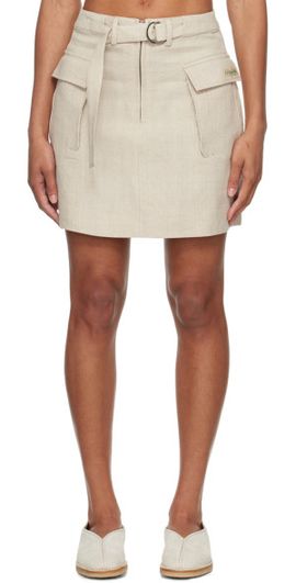 Holzweiler Holzweiler Beige Gorti Miniskirt