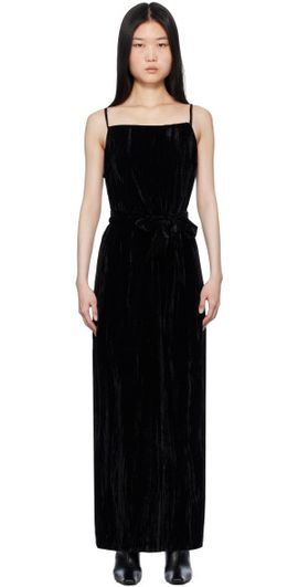 Holzweiler Holzweiler Black Cygnet Velvet Maxi Dress