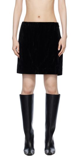 Holzweiler Holzweiler Black Cygnet Velvet Miniskirt