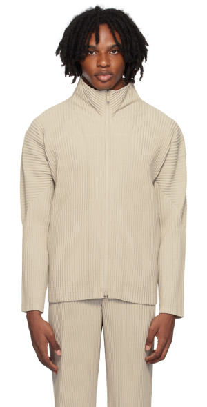 HOMME PLISSÉ ISSEY MIYAKE - Beige Color Pleats Jacket