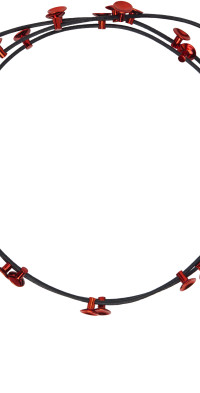 【関税込み】HUGO KREIT レッド Spiky Heart ネックレス HUGO KREIT - Red Spiky Heart Necklace