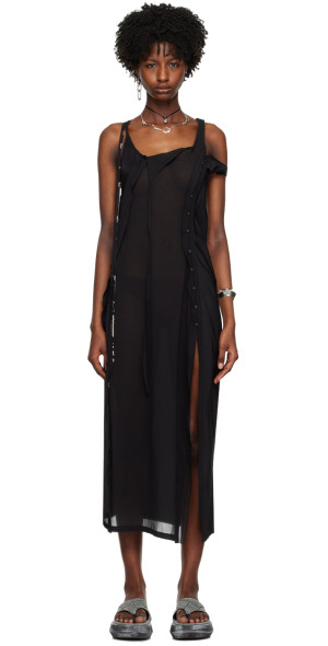 HYEON ヘヨン 　slow dress / black M Hyein Seo - Black Strap Maxi Dress