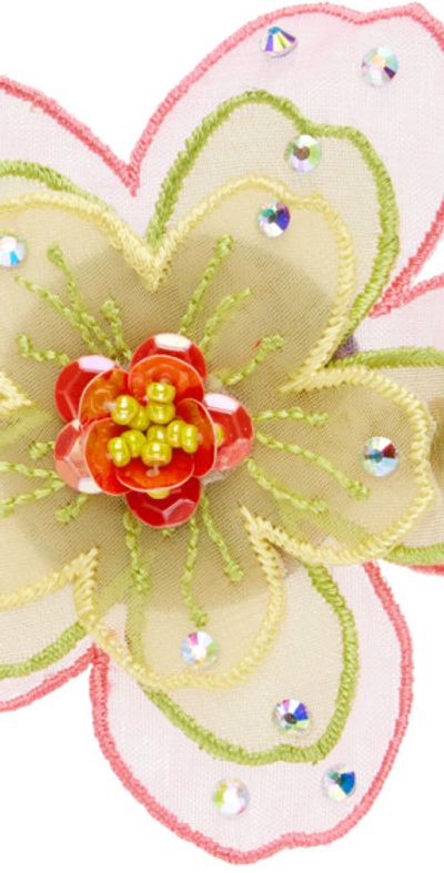 Tarina Tarantino Hair Claw Tarina Tarantino Silk Flower HAIR/ANYWHERE CLIP Swarovski  main image 4