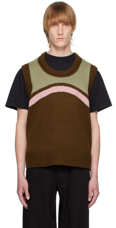 INSATIABLE HIGH INSATIABLE HIGH SSENSE Exclusive Brown Marshmallow Dasher Vest