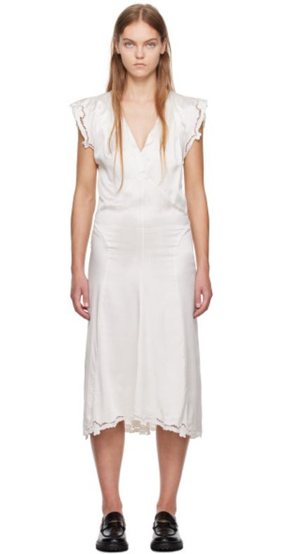 knee length dresses for ladies Isabel Marant Etoile Asymmetrical Midi Dress Yescott Floral Print Silk   Celebrity Owned