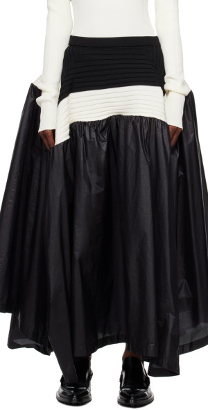 ISSEY MIYAKE - Black Square Scheme-2 Maxi Skirt